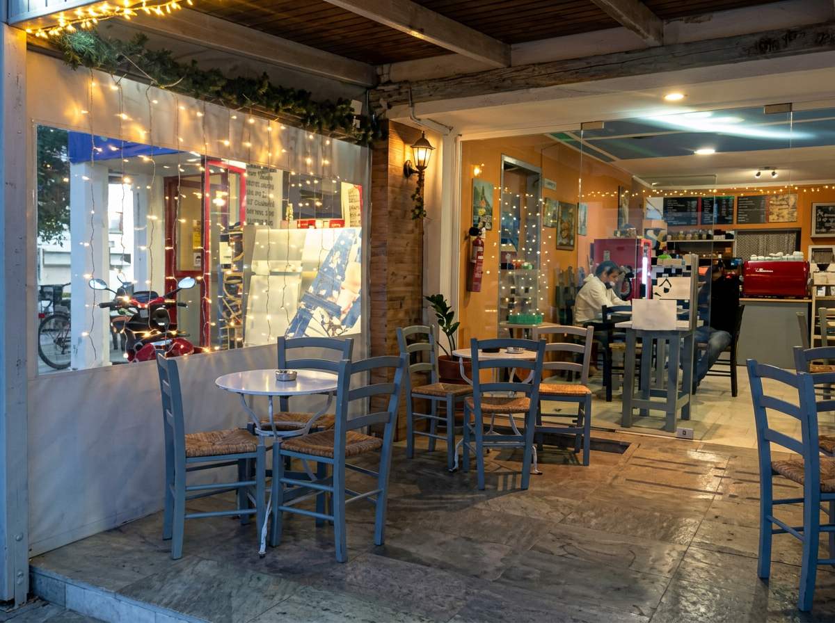 Kafeneio café exterior
